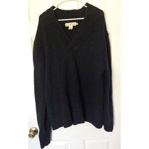LOGG H&M Sweater Mens XL Blue Pullover Long Sleeve Wool Navy Outdoor